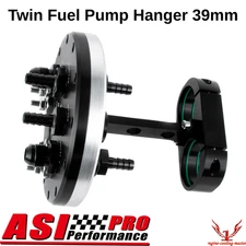 Twin Fuel Pump Hanger Fit Single Dual Walbro 255 460 39-40mm Pumps 39mm BLACK