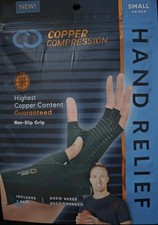 Copper COMPRESSION GLOVE UNISEX SMALL