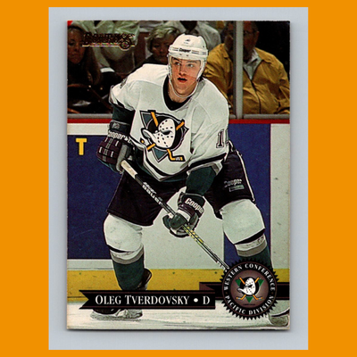 Oleg Tverdovsky #3 1995 Donruss Anaheim Mighty Ducks Hockey Card