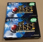 Two (2) Tdk Cd Bass 120min Blank Audio Cassette Tapes Sealed