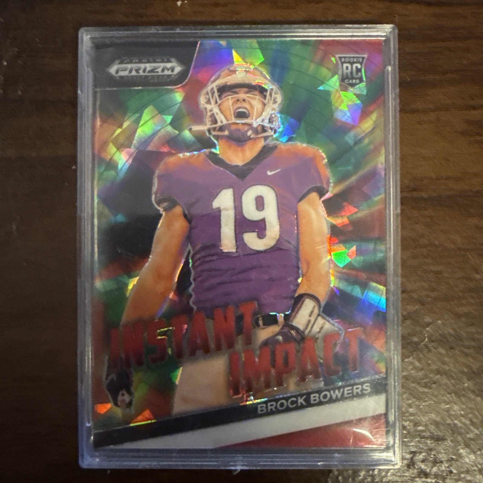 2024 Panini Prizm Draft Picks - Instant Impact Brock Bowers #II-BB Red Ice (RC)
