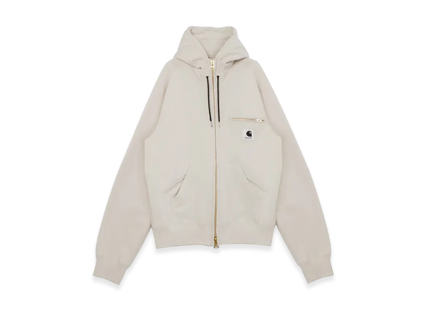 sacai×carhart Hoodie パーカー　サイズ3 sacai x Carhartt WIP Cotton Jersey Hoodie Ivory | eBay