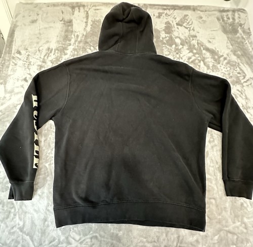 Fashion Nova Hoodie Men’s Black Sweatshirt XL Hustle Benjamins Pullover - Picture 6 of 10