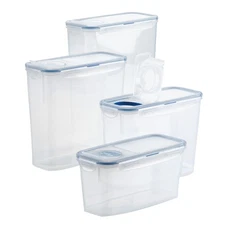 Easy Essentials Pantry Food Storage Container Set/Food Storage Bin Set, Recta...