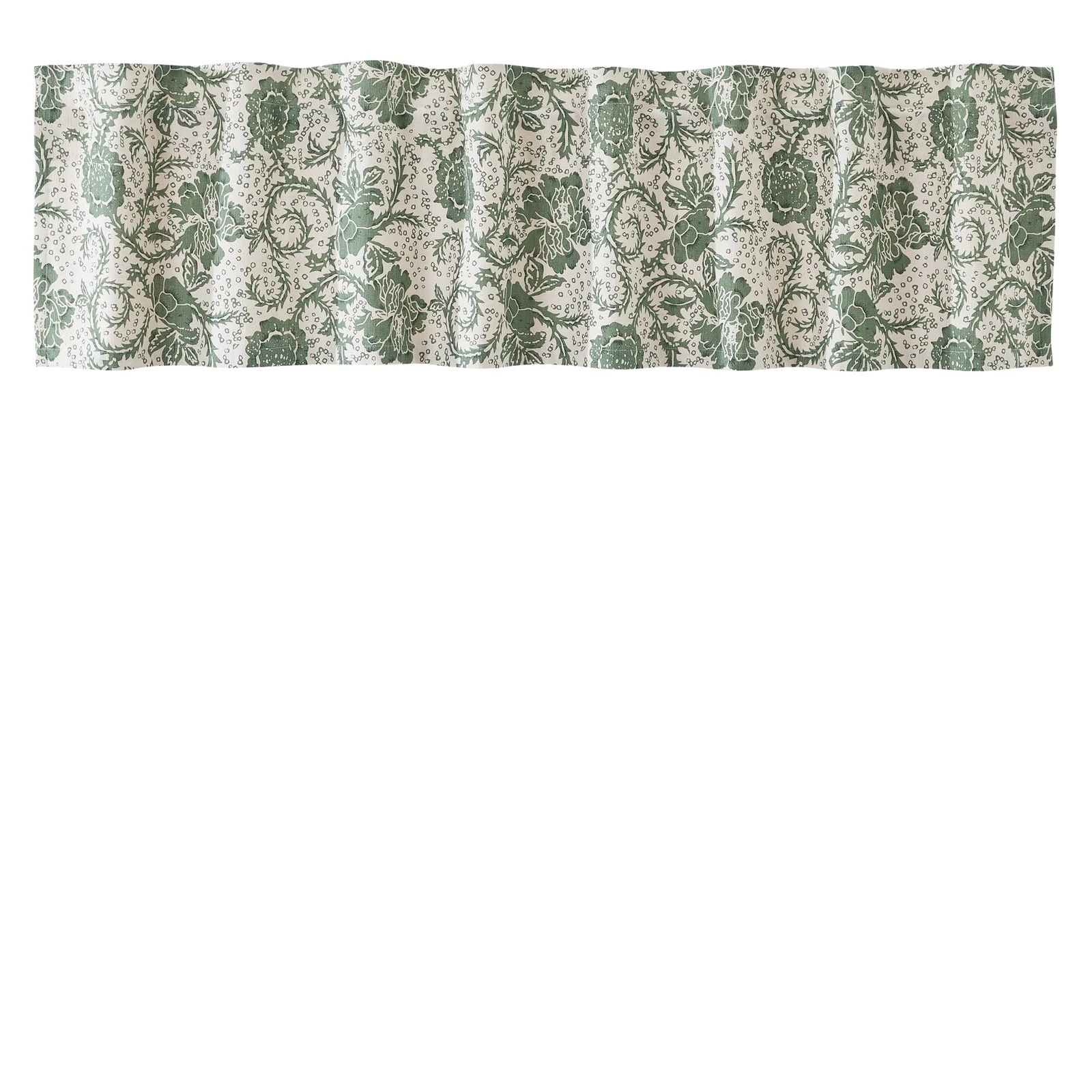 VHC Brands Dorset Farmhouse Window Valance Curtain - Thumbnail 4