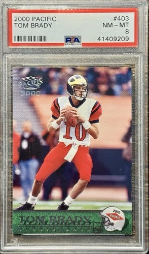 2000 Pacific #403 Tom Brady PSA 8 NM-MT RC