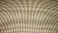 1 yard of Brown Burgundy Green Mini Plaid Nylon Upholstery Fabric 1 Yard R687