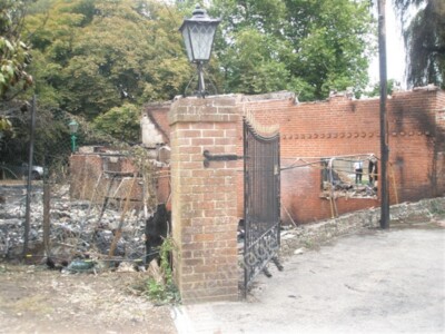 Photo 6x4 Aftermath of the fire in Mill Lane Havant At its height 8 engin c2009