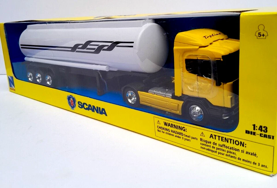 SCANIA: CAMIÓN CISTERNA DE LARGA DISTANCIA / CAMIÓN MODELO FUNDIDO A PRESIÓN 1:43 2011 - COMO NUEVO SIN TOCAR Foto 2 de 4