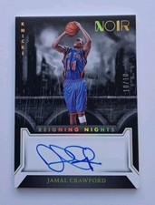 2022-23 Panini Noir Jamal Crawford Reigning Nights Holo Gold Auto Autograph /10