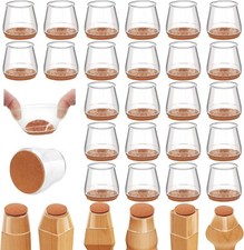 24Pcs Silicone Chair Leg Floor Protectors for Hardwood Floors Chair Leg Caps