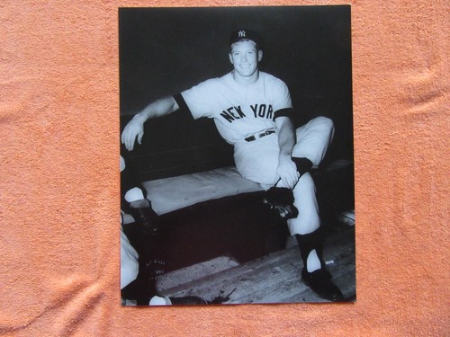 Mickey Mantle NY Yankees Ray Gallo Original Photo 11x14 Raised Seal - RARE - Picture 1 of 2