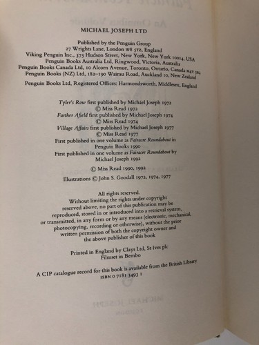 Fairacre Roundabout An Omnibus *3 Books In 1 Volume* By Miss Read Hardcover DJ - Picture 9 of 12
