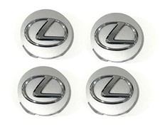 4pcs 62mm Wheel Center Hub Caps For Lexus Silver Chrome Badge Logo 42603-30590