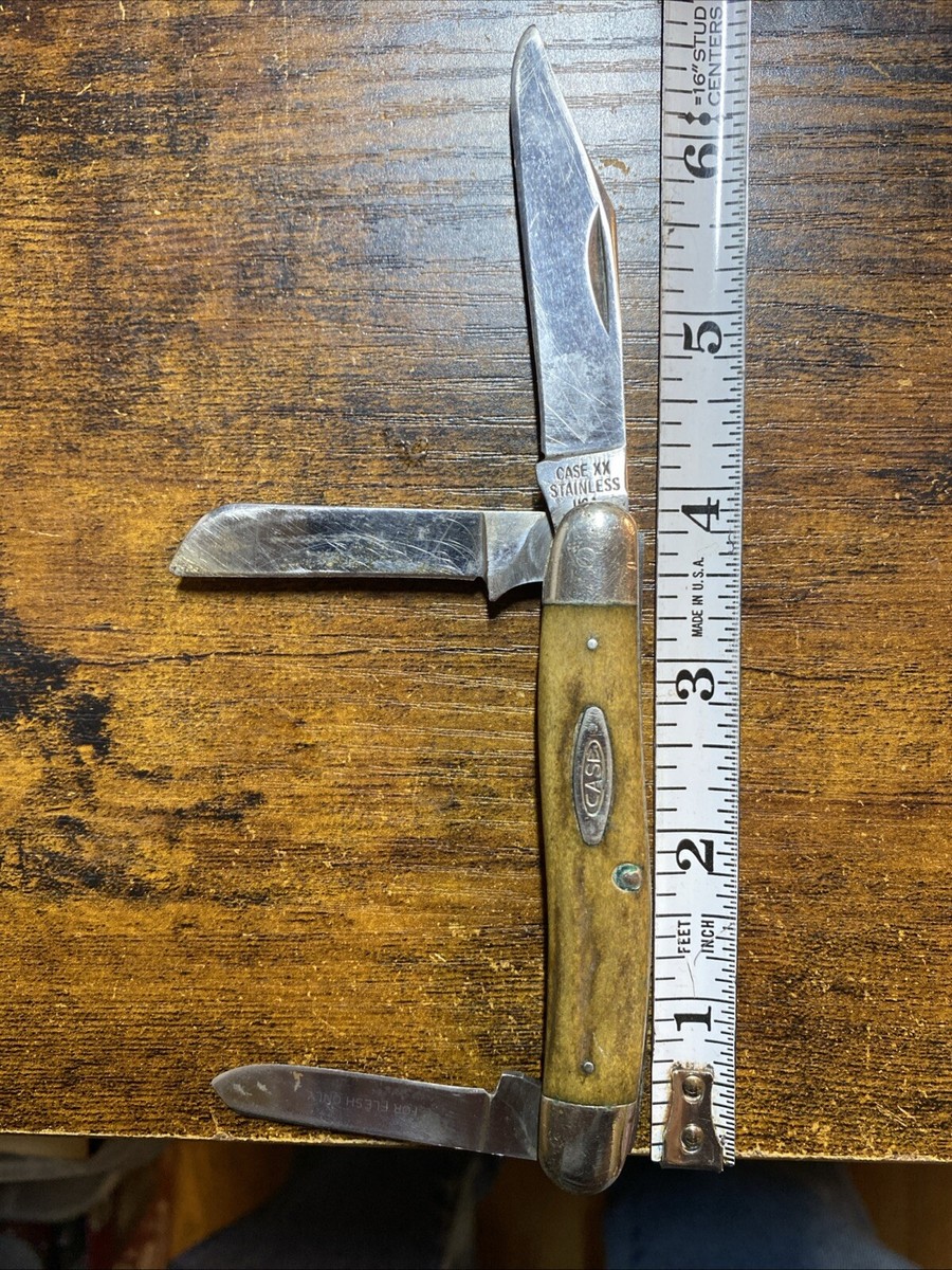 Vintage 1965-69 CASE XX U.S.A. Stockman Stag Pocket Knife No.5347