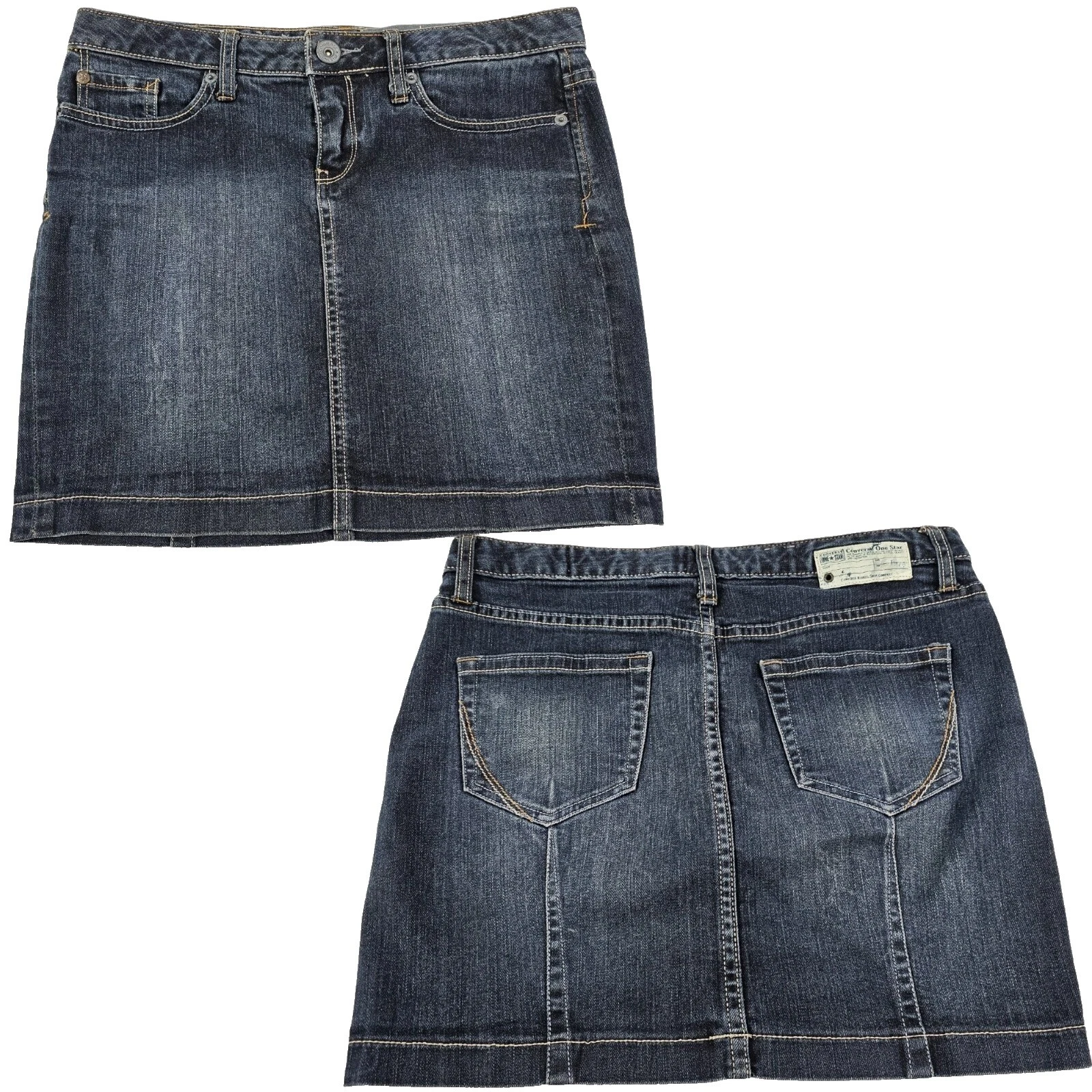 Faldas Lápiz y recto Converse algodón para mujeres