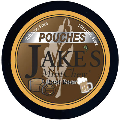 Jake's Mint Herbal Chew Root Beer Pouches 1 Can