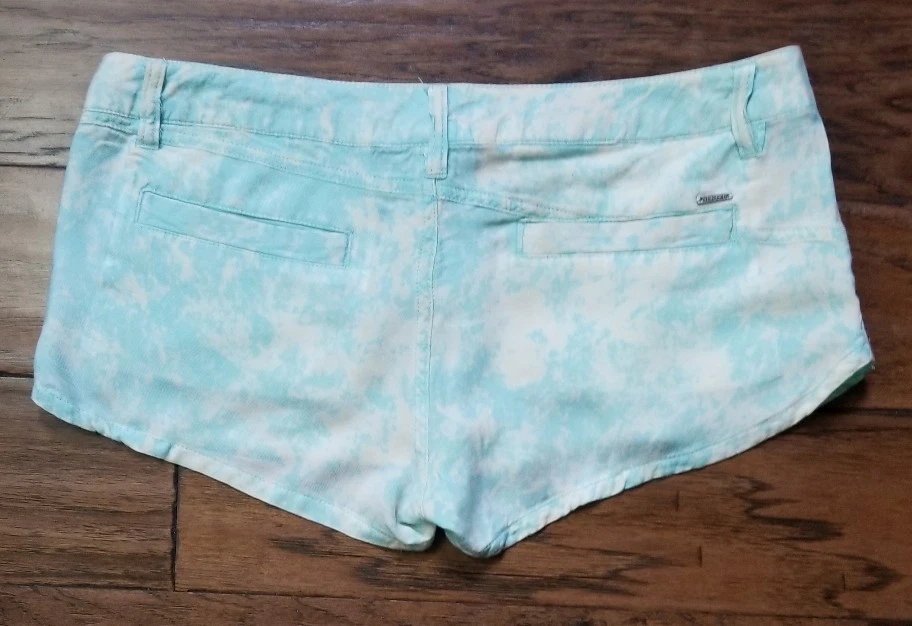 Pantalones cortos para mujer Jrs Volcom azul/crema talla 7 entrepierna 2 (inventario w22) Foto 2 de 3