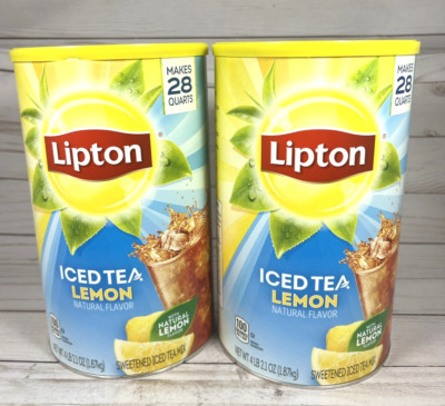 Lipton Sweetened Iced Tea Mix Lemon 28 Quarts Powder 8/2026