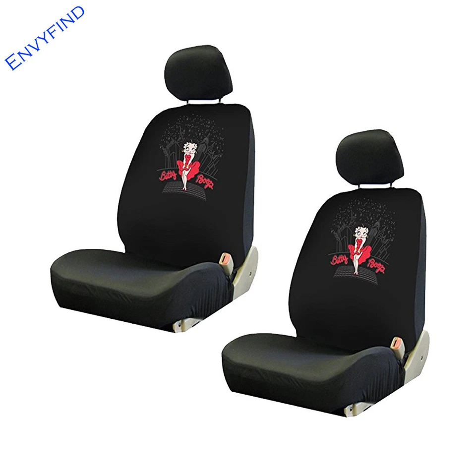 Nuevo Betty Boop Skyline Vestido Rojo 9 Piezas Alfombrilla Cubiertas de Asiento Cubierta de Volante Foto 3 de 4