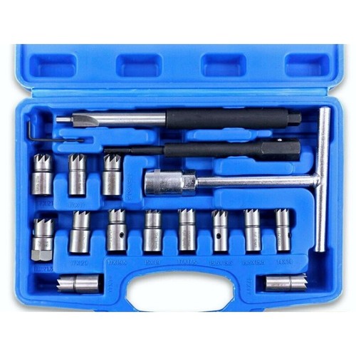 Kit alésoir puit d' injecteur XXL 17 pièces - Afbeelding 1 van 4