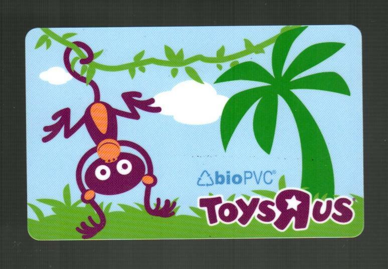 R Us Monkey Hanging From A Vine ( 2008 ) Gift Card ( $0 )