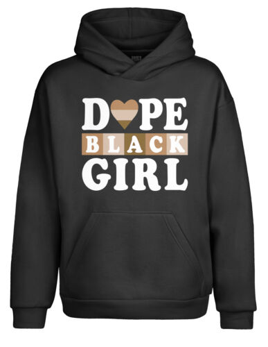 Motivational Dope Black Girl POC Love Pride Youth Girls Hoodie Sweatshirts Kids