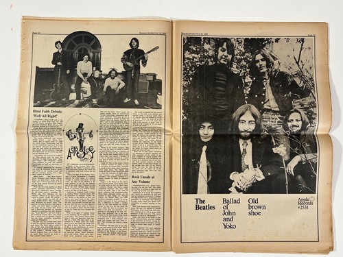 Elvis Presley 1969 Rolling Stone Magazine #37 Pete Townshend, Jefferson Airplane - Picture 10 of 15