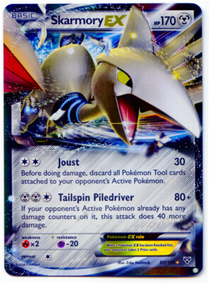Skarmory EX 80/146 Holo Ultra Rare XY Base Set Pokemon Card NM | eBay