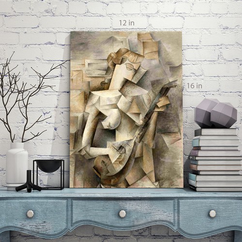 Pablo Picasso girl with mandolin Wall Art Picture Print Ready To Hang - Picture 3 of 6