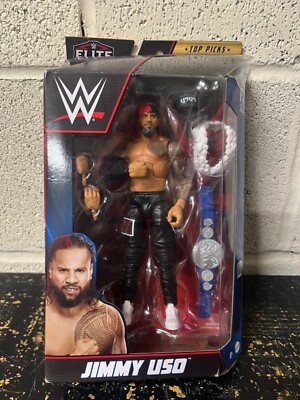 WWE ELITE COLLECTION TOP PICKS JIMMY USO BLOODLINE FIGURE NEW DAMAGED PACKAGING