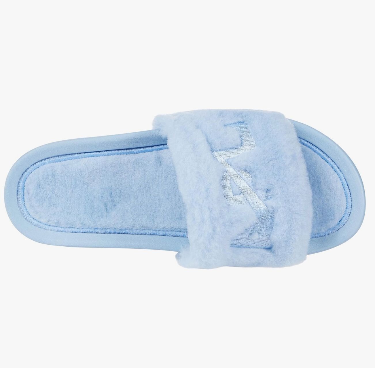 Scivolo donna shearling blu ghiaccio nuovo con scatola APL Athletic Propulsion Labs taglia 8