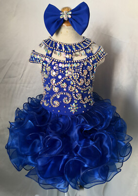 Jenniferwu Pageant Party Princess Birthday Dresses Tulle Tutu Dress for Girls