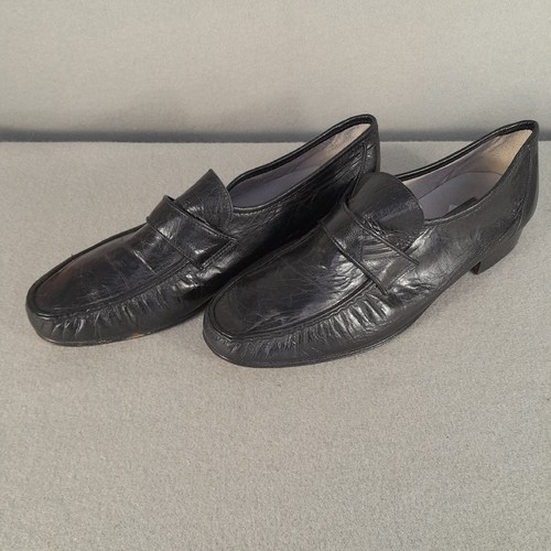Clarks Schuhe Gr. UK 8,5 schwarz Leder Slipper Damen schmale Passform - Bild 4 von 10