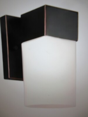 Eglo Ciara Springs 4.5 in. W x 7.01 in. H 1-Light Oil Rubbed Bronze Wall Sconce