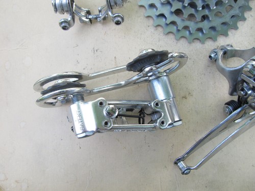 Vintage Campagnolo Rally Derailleurs, Shifters & Suntour Freewheel + Sedis Chain - Picture 3 of 19
