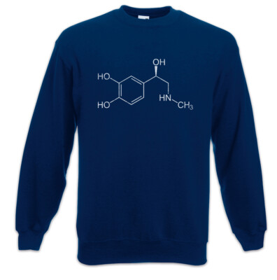 Adrenalin Molecule Lifting Sweatshirt Pullover Chemiker Chemie Chemische Formel