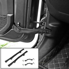 Car Door Limit Rope Strap Limiter Holder For Jeep Wrangler JK JL 2007-2019 Black