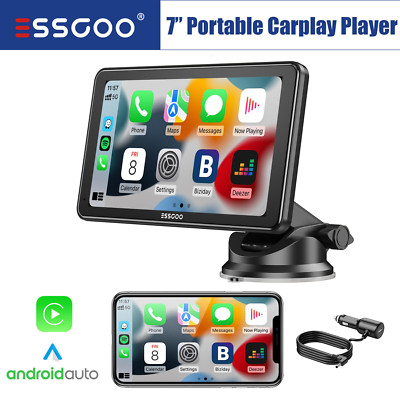 Kabelloses Apple CarPlay Android Auto 7'' Tragbarer Touchscreen Autoradio TypeC