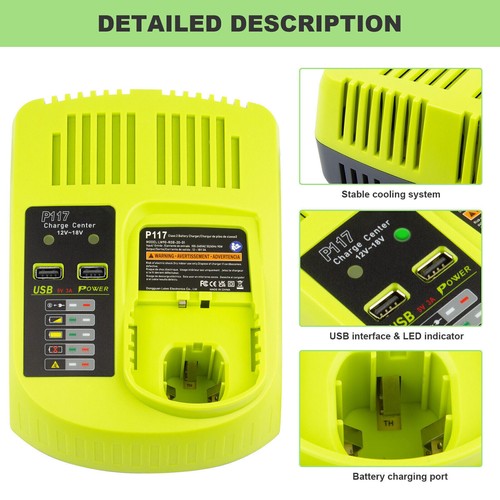 4X 5,0Ah Original Akku für RYOBI 18V One Plus Lithium RB18L50 P108 P109 Batterie - Bild 8 von 19