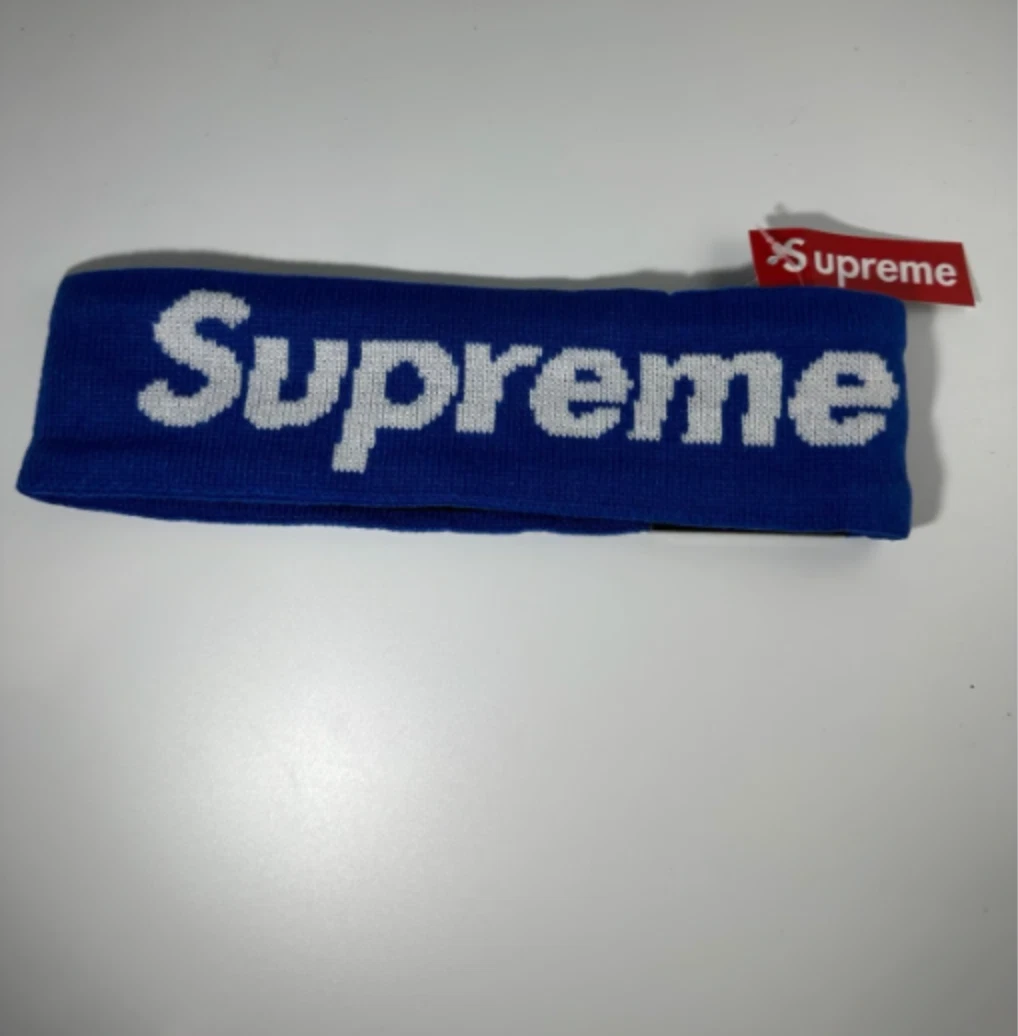 Bandeau bleu logo SUPREME x New Era taille unique NEUF ! F/W édition limitée scellée