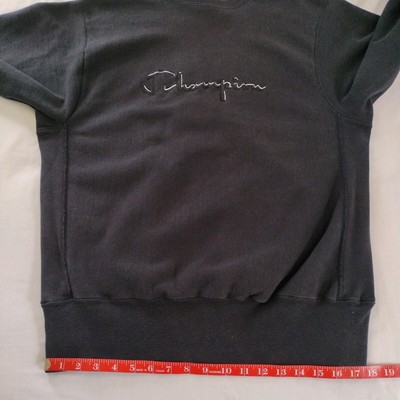 Vintage 80s Champion Reverse Weave Sweatshirt Black Mens XL USA C 