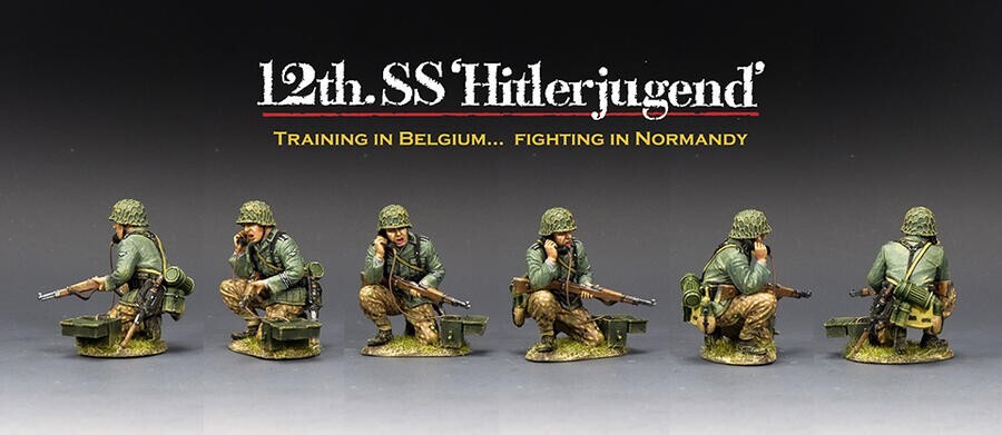 Figurine King and Country WS371 militaire HJSS Kneeling Signaller soldat de plomb 1/30