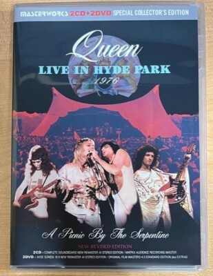#ad QUEEN LIVE IN HYDE PARK 1976 A PICNIC BY THE SERPENTINE 2CD2DVD $52.40