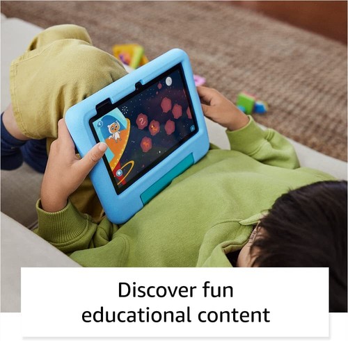 Amazon Fire 7 Kids tablet 12 generation 2022 model 7" ad free with stand newest - Picture 11 of 15