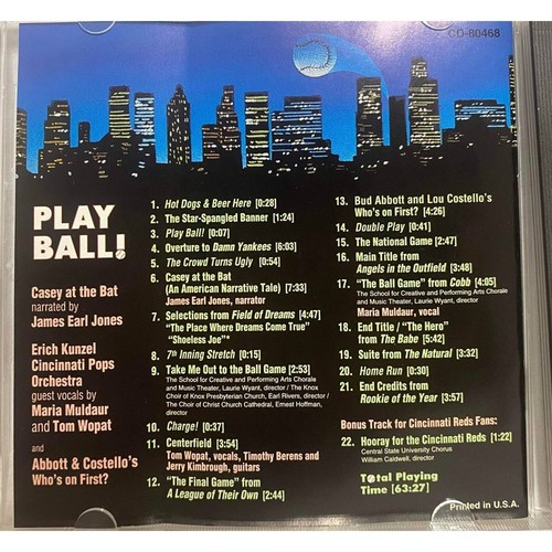 #5151 Play Ball Baseball music CD - Picture 3 of 4