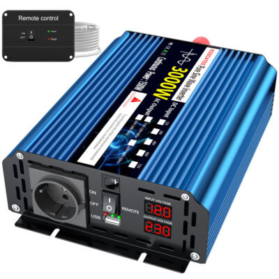 1500W 3000W 12V auf 230V Reiner Sinus Wechselrichter Inverter Spannungswandler
