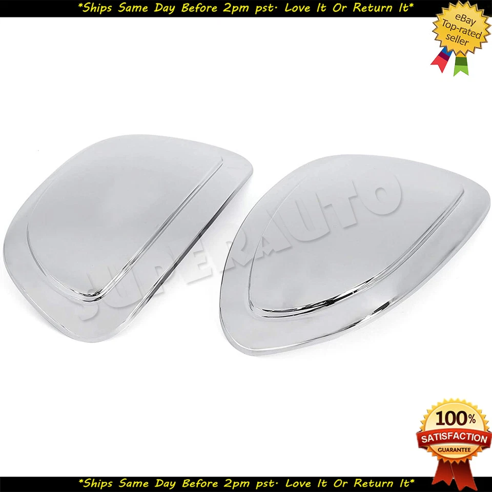 Se adapta a 99-06 Chevy Silverado Sierra 2 piezas cubierta cromada con superposición de espejo Tahoe Yukon Foto 2 de 4