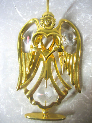 ANGEL Crystal Temptations 24K Gold Plated Miniature Decor Wind-Bell