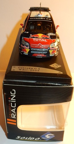 Solido Racing Citroen C4 WRC 2008 Rally Sport Tour De Corse N°1 Loeb 1/43 Box - Picture 2 of 7